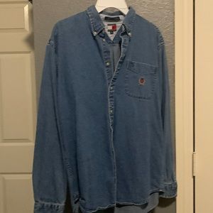 Mens XL gently worn Tommy Hilfiger Denim shirt